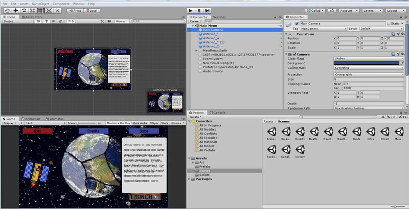 Here goes our final version of the main menu