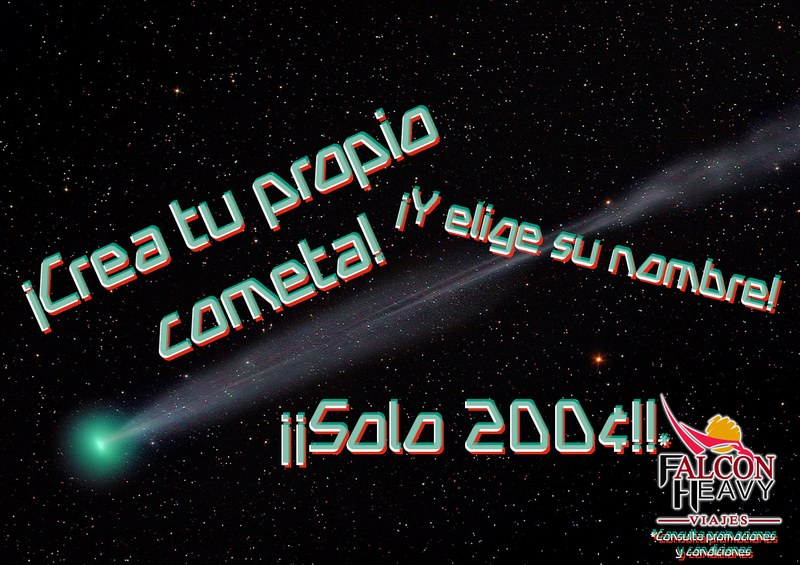 Create and name your own comet