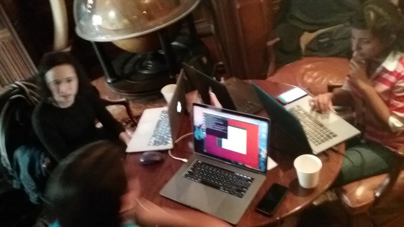 3/4 of the team at The Explorers Club