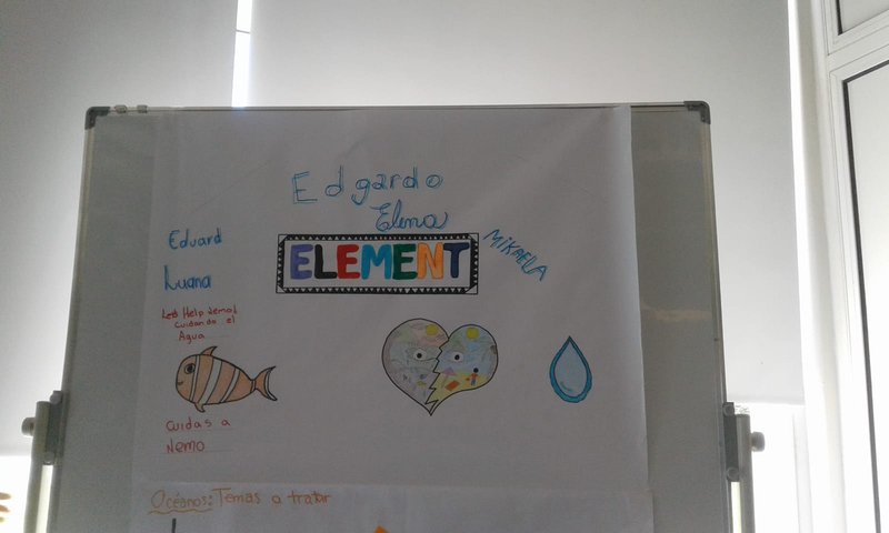 Esta es la imagen muestra el nombre de nuestro equipo y sobre lo que trabajamos a partir de dibujos