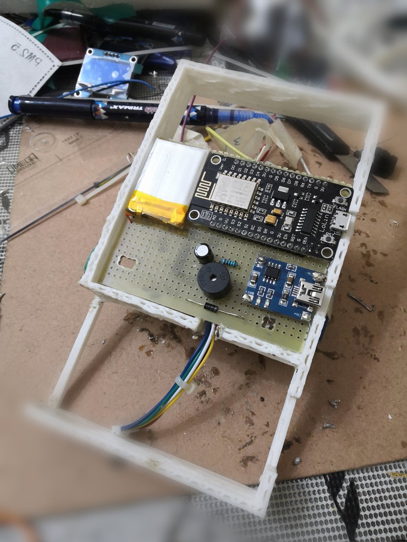 An in-progress image of the design