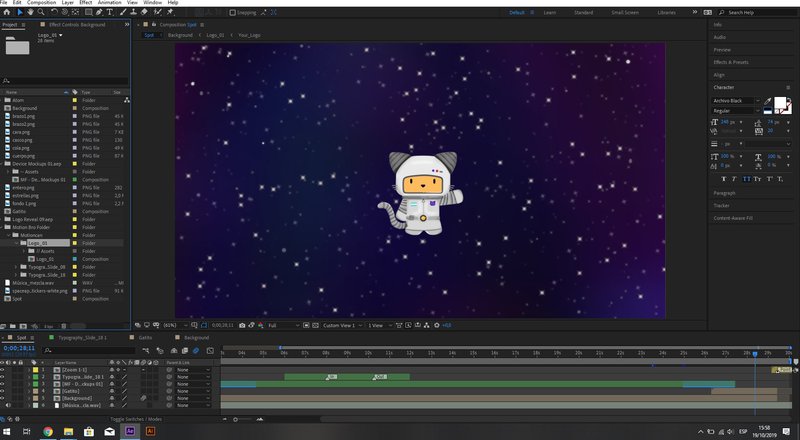 Fly me to the moon ♫ Our little Space Cat is already stargazing in After Effects!