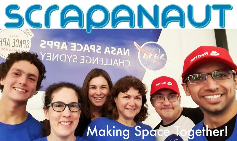 Meet the scrapanaut team! #SpaceApps #SpaceAppsUniverse #SpaceAppsSydney #NASASpaceAppsChallenge #virtualreality @NASA - National Aeronautics and Space Administration
