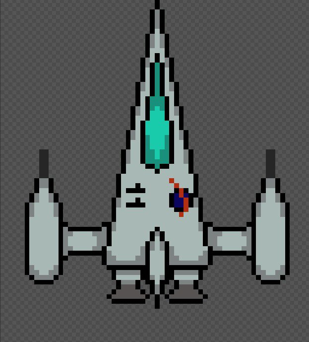 This is our ship, ready to get into the game!