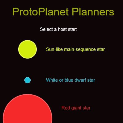 Programming the first selection option: Sun-like main-sequence star...