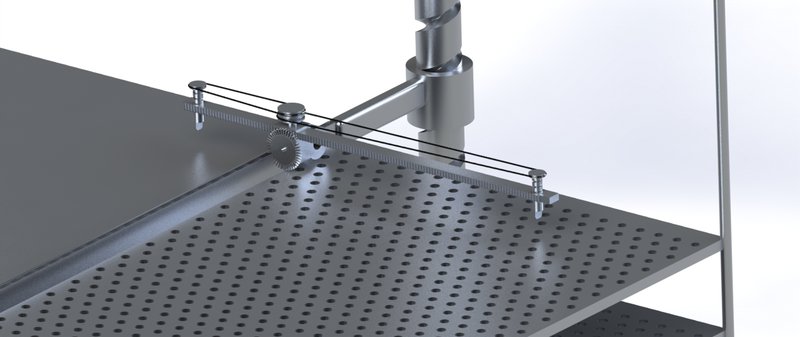 A detail of the electromachine read/write head.