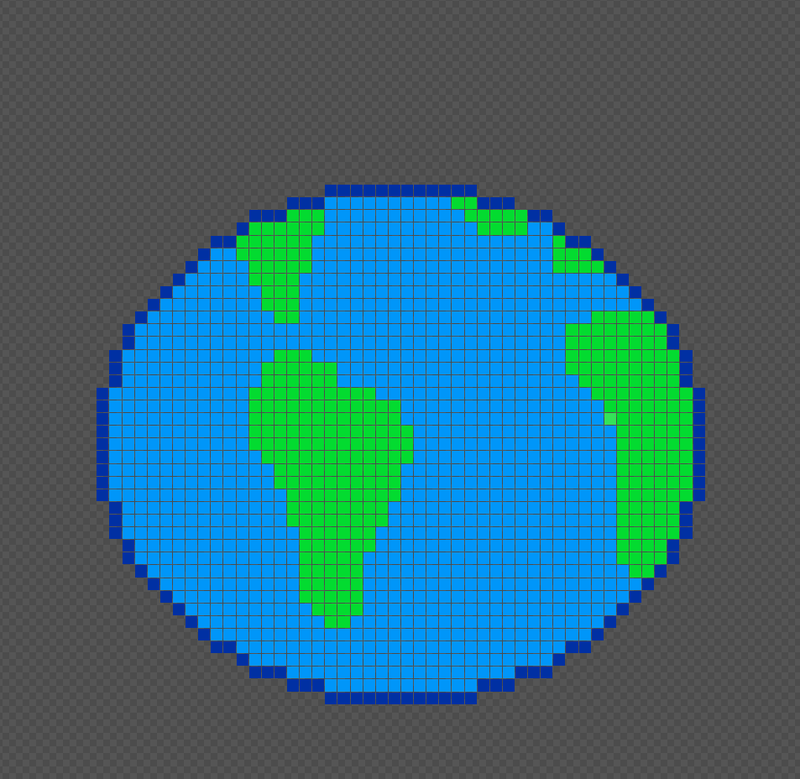 Creating our planet using Piskel!