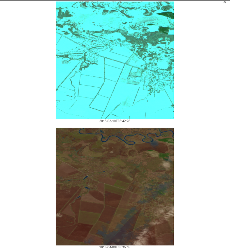 This images from satellite after click on earth